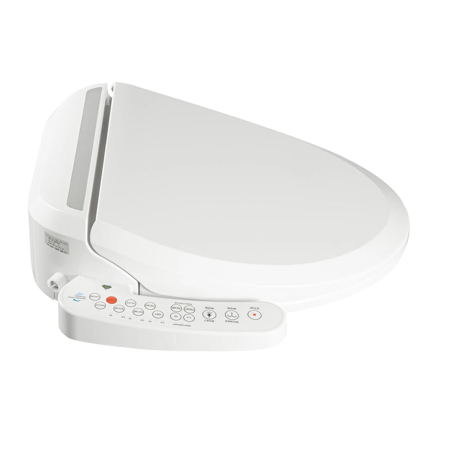 Slimme elektrische bidet toiletbril – verwarmde zitting & warme lucht