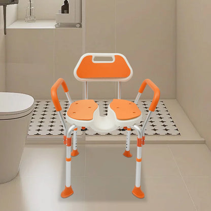 Stoel in verlichte badkamer