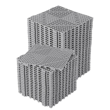 Antislip Tegelmatten 30x30 cm Set van 50 – Sneldrogend & Waterafvoerend voor de Badkamer