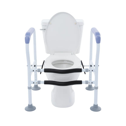 Toilet Veiligheidsbeugels – Vrijstaand Toiletframe met Armleuningen (Verstelbaar)