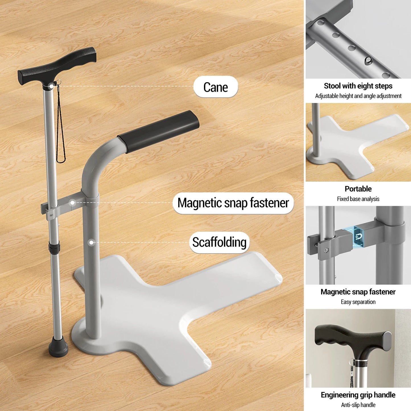 Mobiele Opsta- en Loopsteun voor Thuisgebruik – Verstelbaar & Antislip