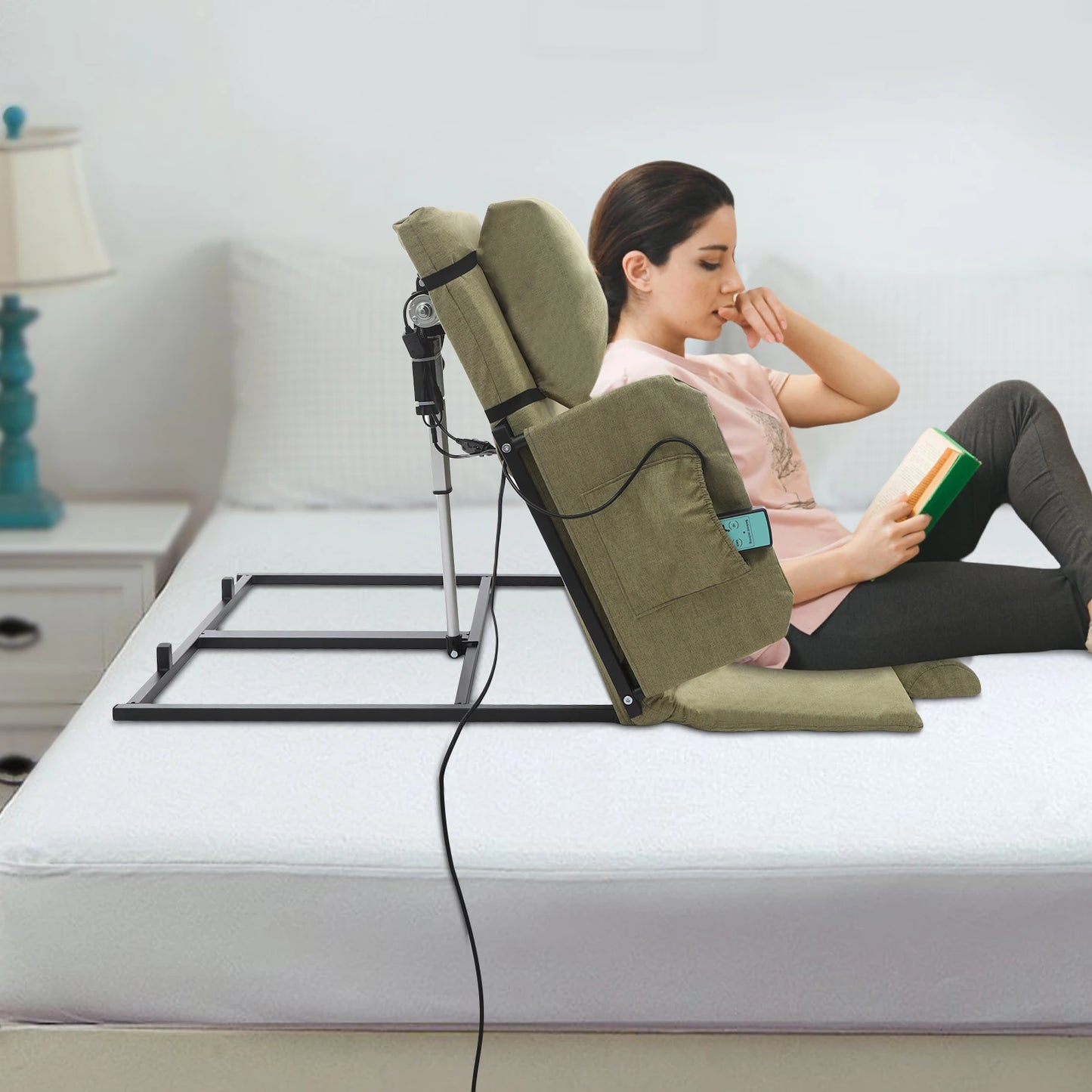 Elektrische verstelbare bedverhoger met afstandsbediening – Comfortabel en veilig zitten in bed