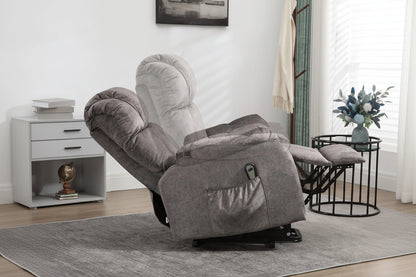 HOMCOM Elektrische Sta-op Fauteuil met Relaxfunctie – Grijs