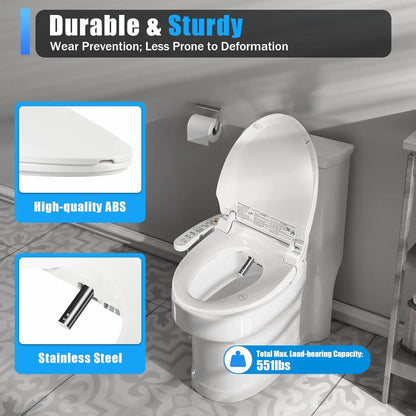 Slimme elektrische bidet toiletbril – verwarmde zitting & warme lucht