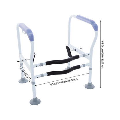 Toilet Veiligheidsbeugels – Vrijstaand Toiletframe met Armleuningen (Verstelbaar)