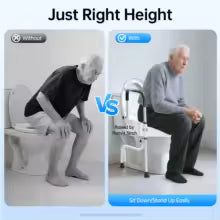 Toiletverhoger met Armleuningen – Makkelijker Opstaan van het Toilet