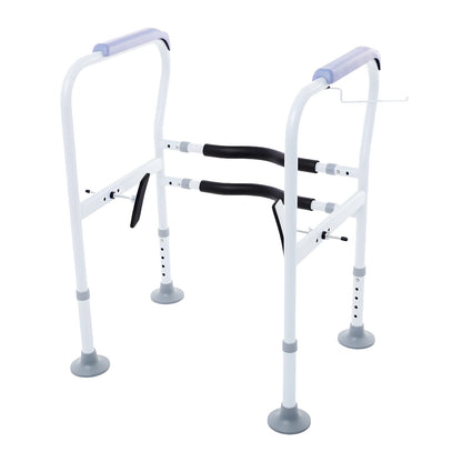 Toilet Veiligheidsbeugels – Vrijstaand Toiletframe met Armleuningen (Verstelbaar)