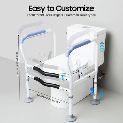 Uitleg hoe de toiletrails geïnstalleerd moet worden