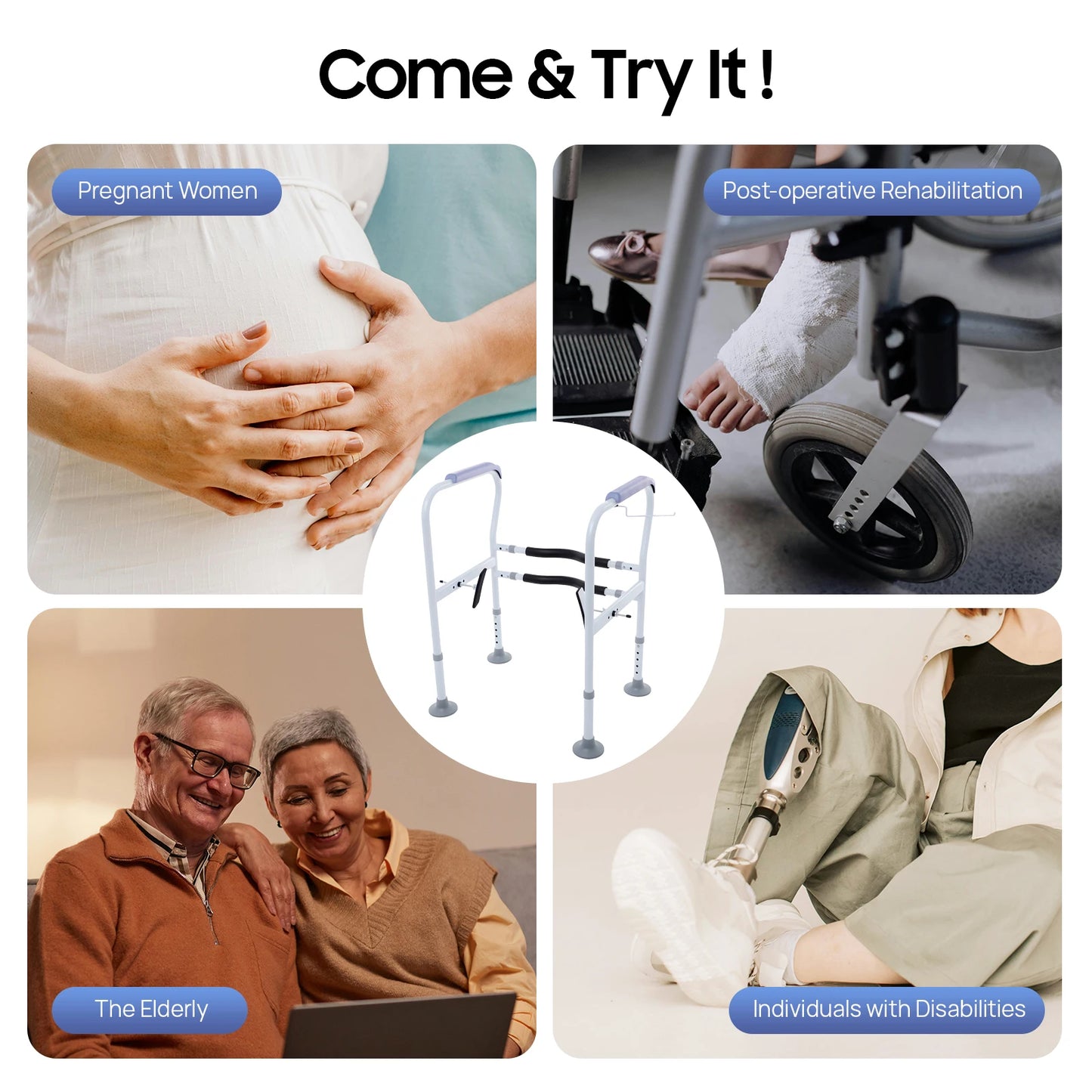 Volwassenen die Toiletrails nodig hebben