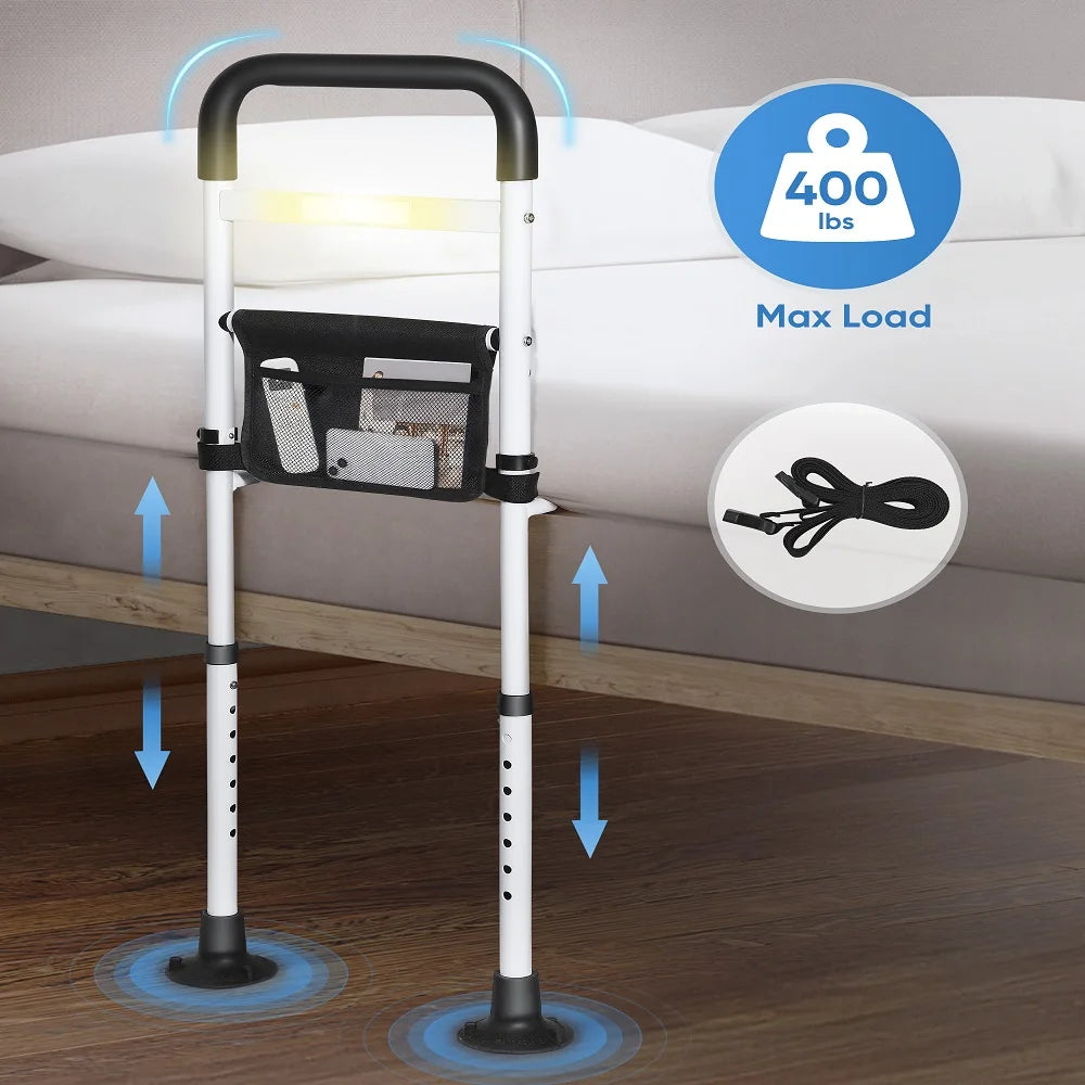 Er wordt laten zien dat de bedrail langer en korter kan worden 