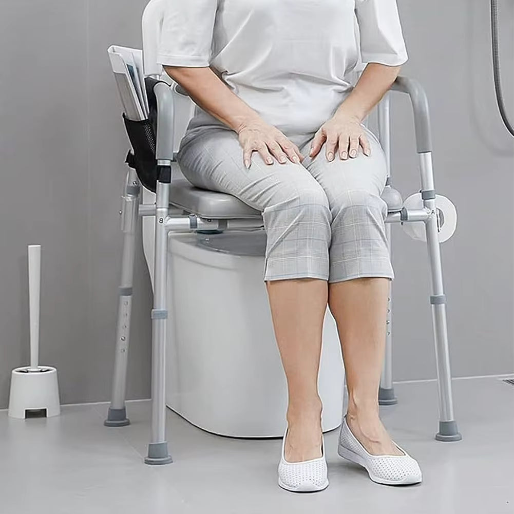 Verhoogde Toiletzitting met Handgrepen – Verstelbaar & Extra Comfort